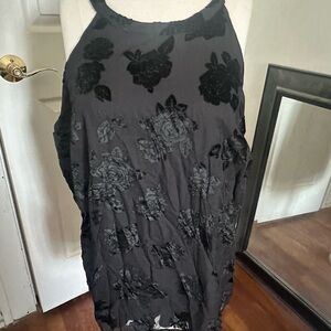 Torrid Black Floral Burnout Camisole
